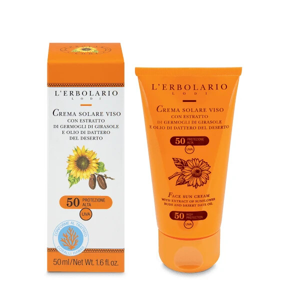 Crema Solare Viso SPF50 50ml L'Erbolario