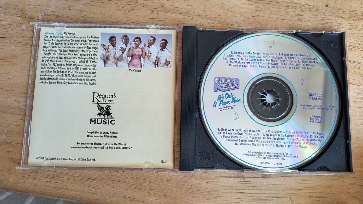 Golden Groups of the 40s & 50s Music CD - It