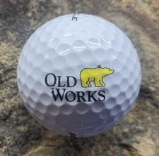 Old Works Golf Course Logo Golf Ball.