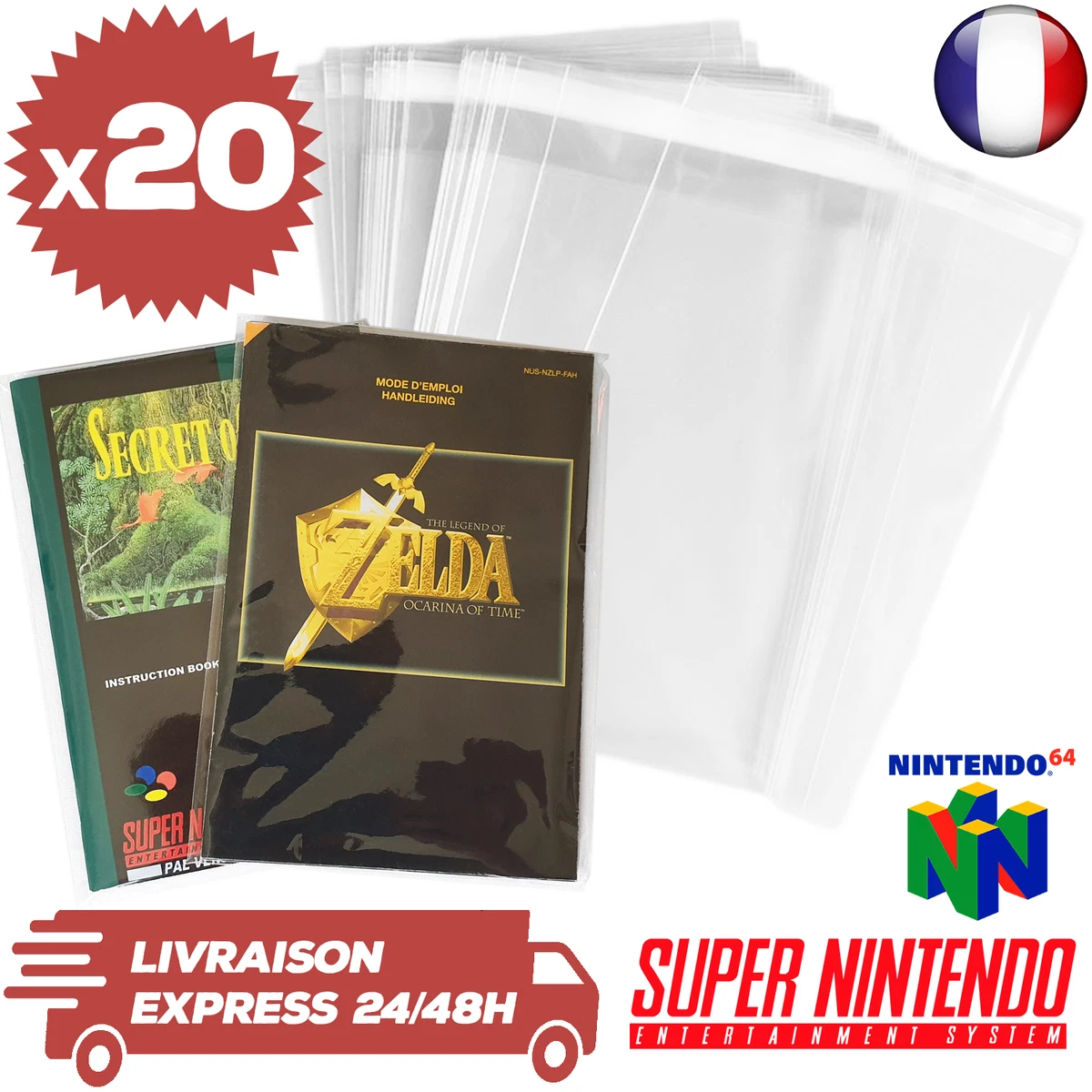 30 Crystal box Étuis de protection pour boîte de jeu Nintendo Wii 0,4 30 Crystal box Étuis de protection pour boîte de jeu Nintendo Wii 0,4