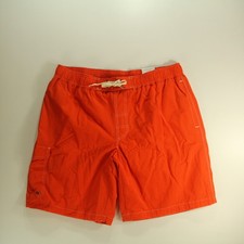 St John Bay Swim Bathing Cargo Board Shorts Trunks Men Sz 2XL Orange Lining NOS