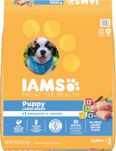 IAMS Smart Puppy Large Breed Dog Food Real Chicken 30.6lb Bag - Picture 1 of 12