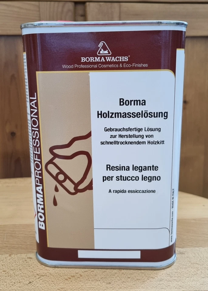 Holzmasselösung von Borma zur Herstellung von Holzkitt - 1 Liter (Nr 453-0001)
