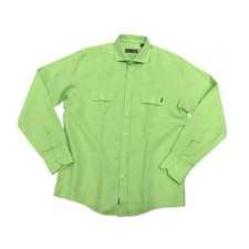 Marlboro Classics - Camicia verde acido misto lino MCK91/21273