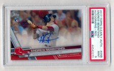 ANDREW BENINTENDI 2017 TOPPS CLEARLY AUTHENTIC RED AUTO RC #36/50 PSA 9 MINT 