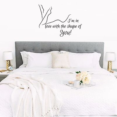 Ed Sheeran Shape of you love Song Music Lyrics Quote Sticker Bedroom Wall  Art