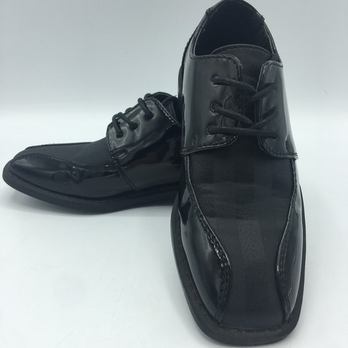 Felipe Stefano Black Formal Dress Wedding Special Occasion Shoes Little Boys 11