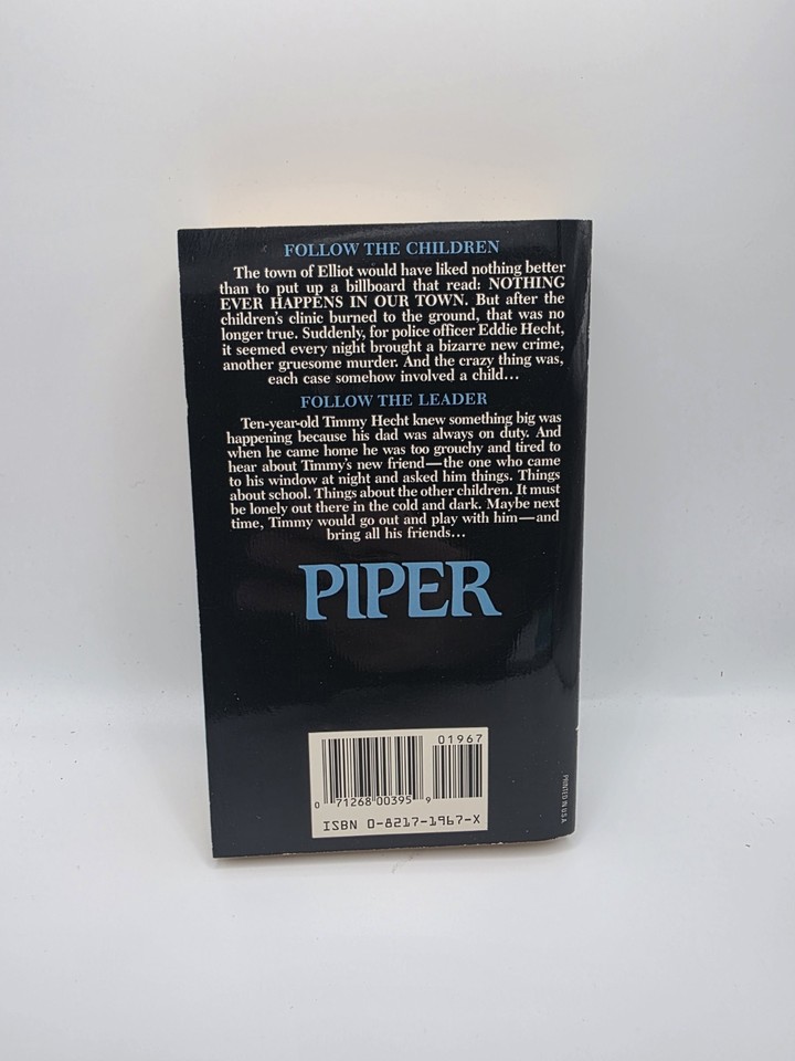 Piper by Brett Rutherford - Rare Zebra Horror - Paperbacks from Hell | eBay