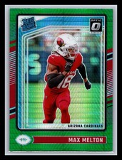 Max Melton Arizona Cardinals 2024 Donruss Optic #277 Green Hyper