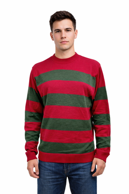 Red & Green Striped Knitted Jumper Sweatshirt Fancy Dress Halloween Freddy Top | eBay Red & Green Striped Knitted Jumper Sweatshirt Fancy Dress Halloween Freddy Top | eBay