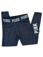 PINK Victoria  s Secret Ultimate Leggings Blue Logo Ankle Women  s M/M