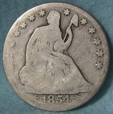 1854-O Seated Liberty Silver Half Dollar ~ Old US Coin #513