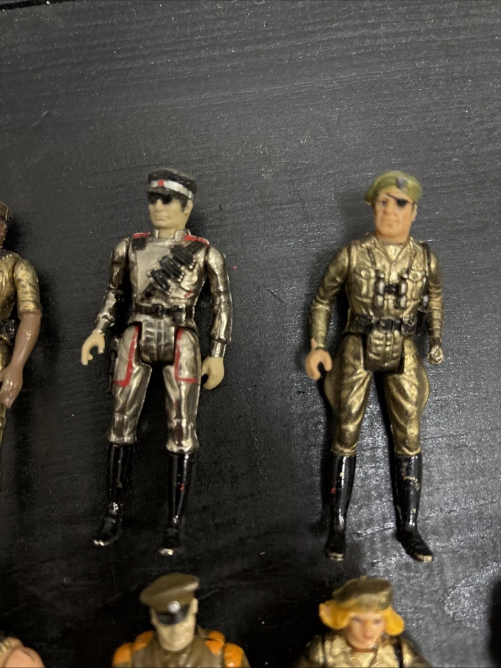 Vintage 1981 Mego Eagle Force Lot of 13 Die Cast Metal Army Action Figures 2.75 - Image 3 of 4