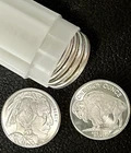 Roll of 20 - 1 Troy oz Buffalo US Indian Design .999 Fine Silver Rounds 2014