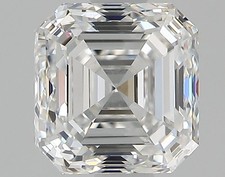 Cert. GIA 1.20 CT Asscher Cut Natural Mined Diamond Loose F color VS1 clarity 3660.00 per carat