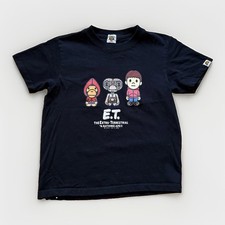 BAPE x E.T. Kids Baby Milo Black T-Shirt Size 110 Kids 4T/5T Streetwear Collab