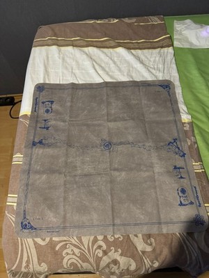 1994 Spellground Playmat Grey Blue V1 Original 2-Player Khalsa Brain Games OVP