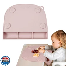 PandaEar Suction Silicone Placemat for Toddlers Kids| Food Grade Toddler Plac