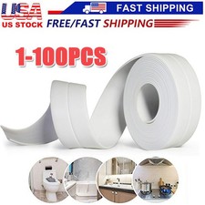 10.5FT PVC Self Adhesive Caulk Sealing Strip Tape For Kitchen Wall Sink Toilet