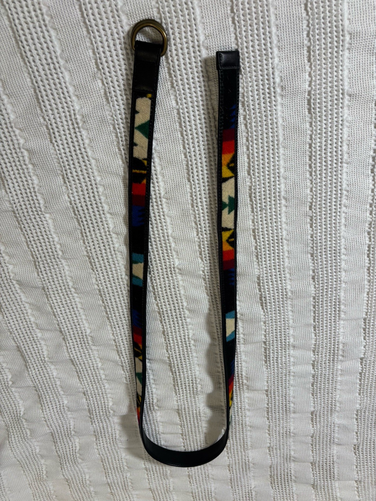 Pendleton Reversible Double-Ring Belt Black And W… - image 2