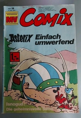 Comic MV Comix Heft 15 1971 Asterix Isnogud Superman Komplett m. Sammelmarke 