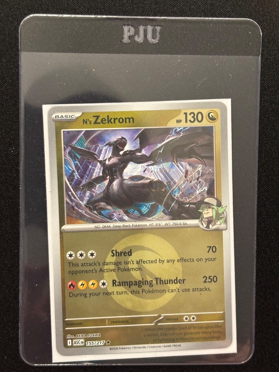 N's Zekrom 155/217 Dragon Energy Reverse Holo - Pokemon TCG