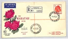 AUSTRALIA *Waratah Bush* Registered Air Mail First Day Cover 1959 FDC ZK201