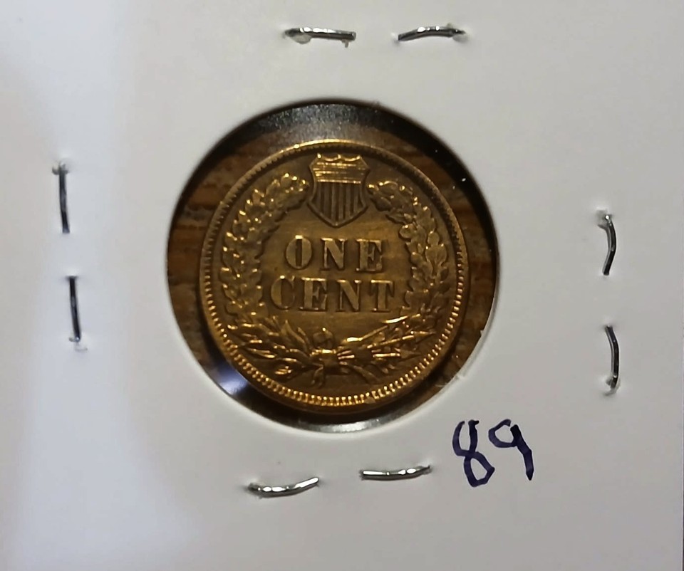 VERY NICE GEM 1889 INDIAN HEAD CENT / PENNY. SHARP LIBERTY , MUST SEE ...