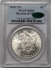 1878 7TF Reverse 1878 MS64 PCGS CAC White Morgan