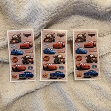 2000s Hallmark Disney/Pixar Cars sticker sheets Pack of 3 Lightning McQueen
