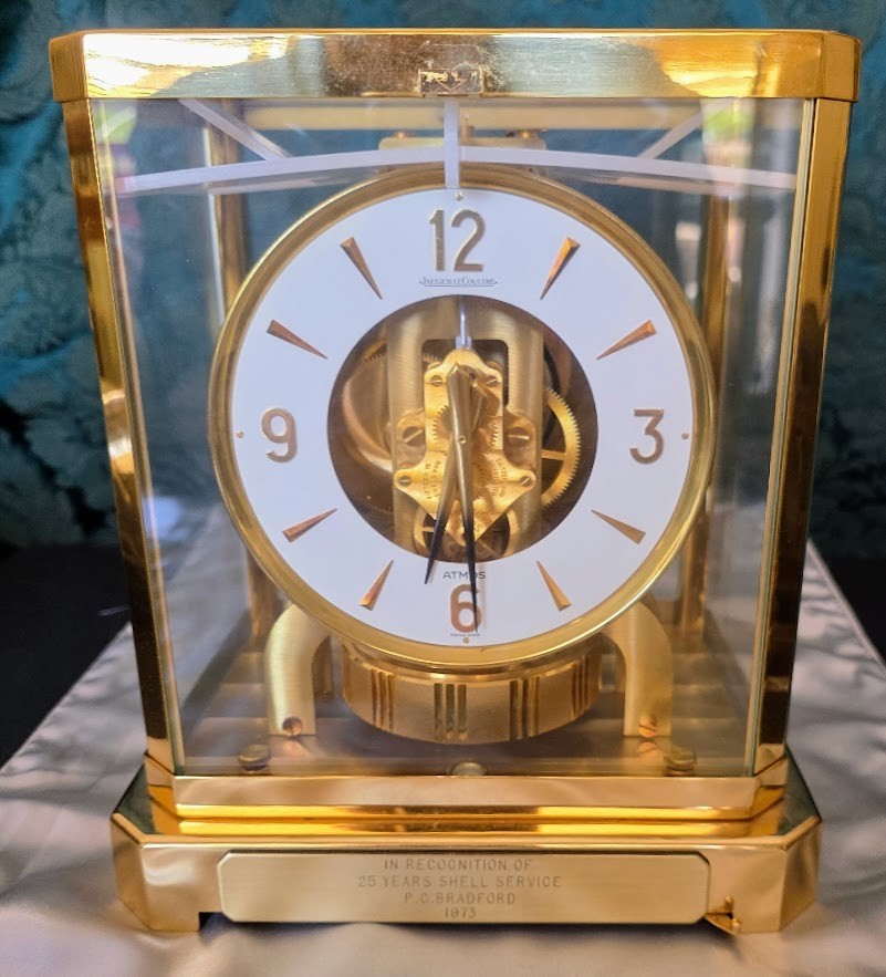 専用Jaeger-leCoultre Atmos機械式置時計 ゴールド Jaeger LeCoultre Atmos Perpetual Motion Atmospheric Gold Plate