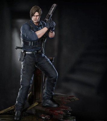 Leon S. Kennedy Figure RE9 (25cm) Hand-Painted Resin Statue,handmade,painted