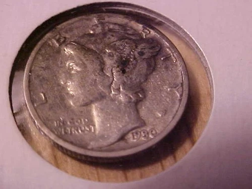 1930-S MERCURY DIME XF+ SILVER COIN