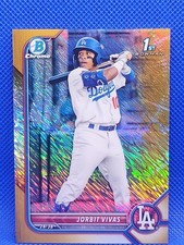 2022 Bowman - Chrome Prospects Jorbit Vivas #BCP-24 Gold Refractor /50 (RC)