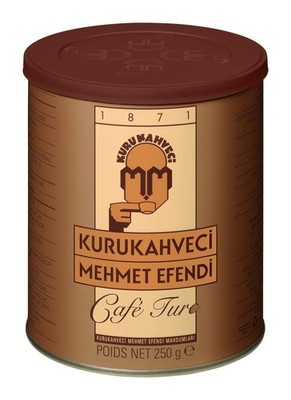 KURUKAHVECI MEHMET EFENDI Turkish Coffee, 100% 8.8 Ounce (Pack of 1), brown