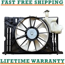 Radiator Condenser Fan Assembly For 14-19 Toyota Corolla 1.8L With Module