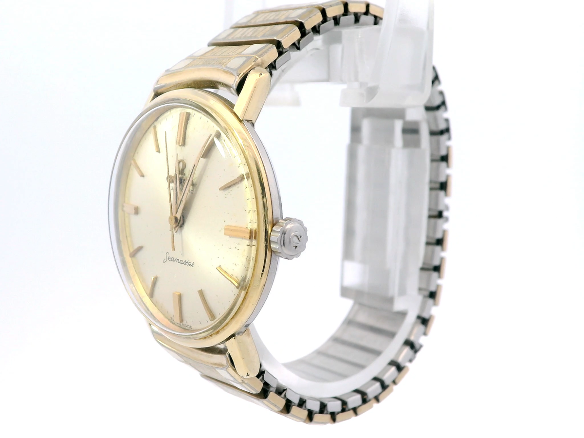 Vintage Omega Automitic Seamaster Waterproof Champagne Dial Watch