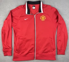 Manchester United Nike Track Jacket Red Full Zip Mens XL