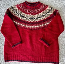 VTG Eddie Bauer Legend 100 Wool Women's XL Sweater 568 