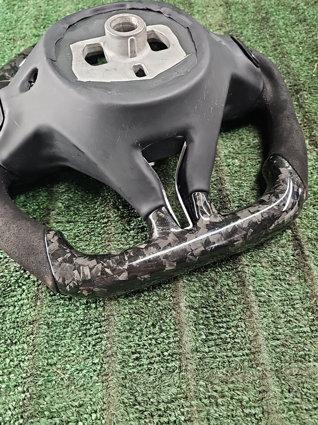 Maserati Ghibli 2015-2024 Carbon Fiber Alcantara Steering Wheel Assembly Complet