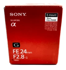 Sony FE 24mm f/2.8 G Wide Angle Lens - E-Mount Brand New Open Box