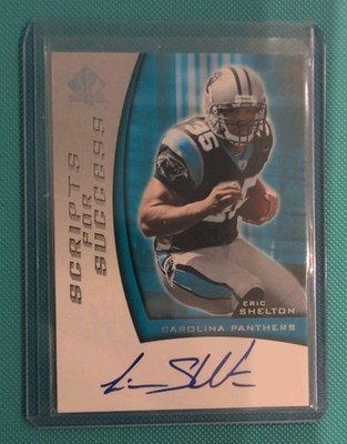 Eric Shelton 2005 Upper Deck SP Authentic On Card Auto Scripts for Success NFL