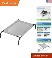 Elevated Dog Bed - Breathable Off-The-Ground Pet Bed with Cooling Fabric, Joi...