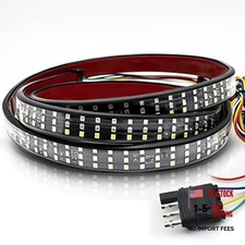 Tailgate Light Bar 60 Inch Triple Row Tail light bar for Pickup Trailer SUV RV