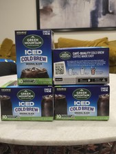 Green Mountain Coffee Black Iced Cold Brew K-Cup Pods 10 Ct Pack of 4 Total 40