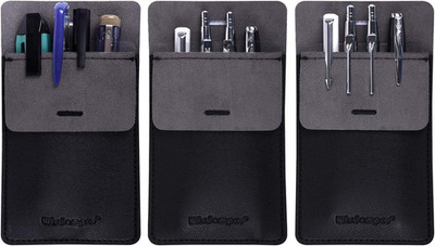 Pocket Protector, 3 Pack PU Leather Heavy Duty Holder Pouch for Shirts & Coats -