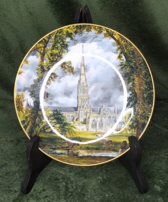 John Constable Salisbury Cathedral Dekoteller Sammlerstück 27 cm