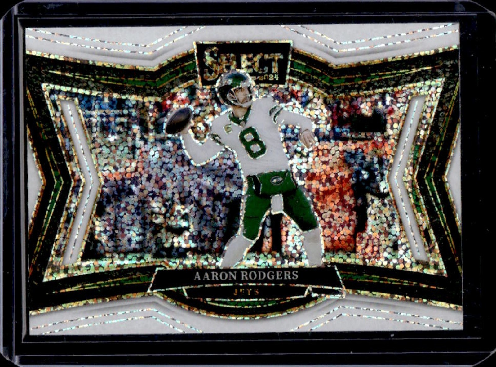 2024 Panini Select Aaron Rodgers Field SSP White Sparkle #462 Jets