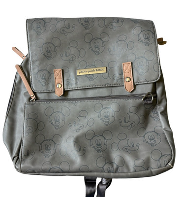 Petunia Pickle Bottom Disney Mickey Mouse Meta Diaper Bag Grey, Rare, PLS READ