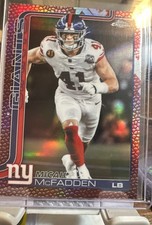 2025 Topps Chrome Football - Micah McFadden Pigskin Refractor #232